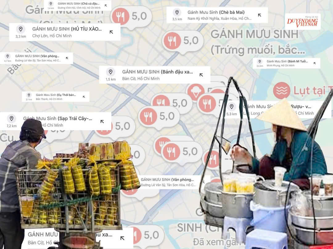Trào lưu ‘Gánh Mưu Sinh’: Đưa những gánh hàng nhỏ lên bản đồ số