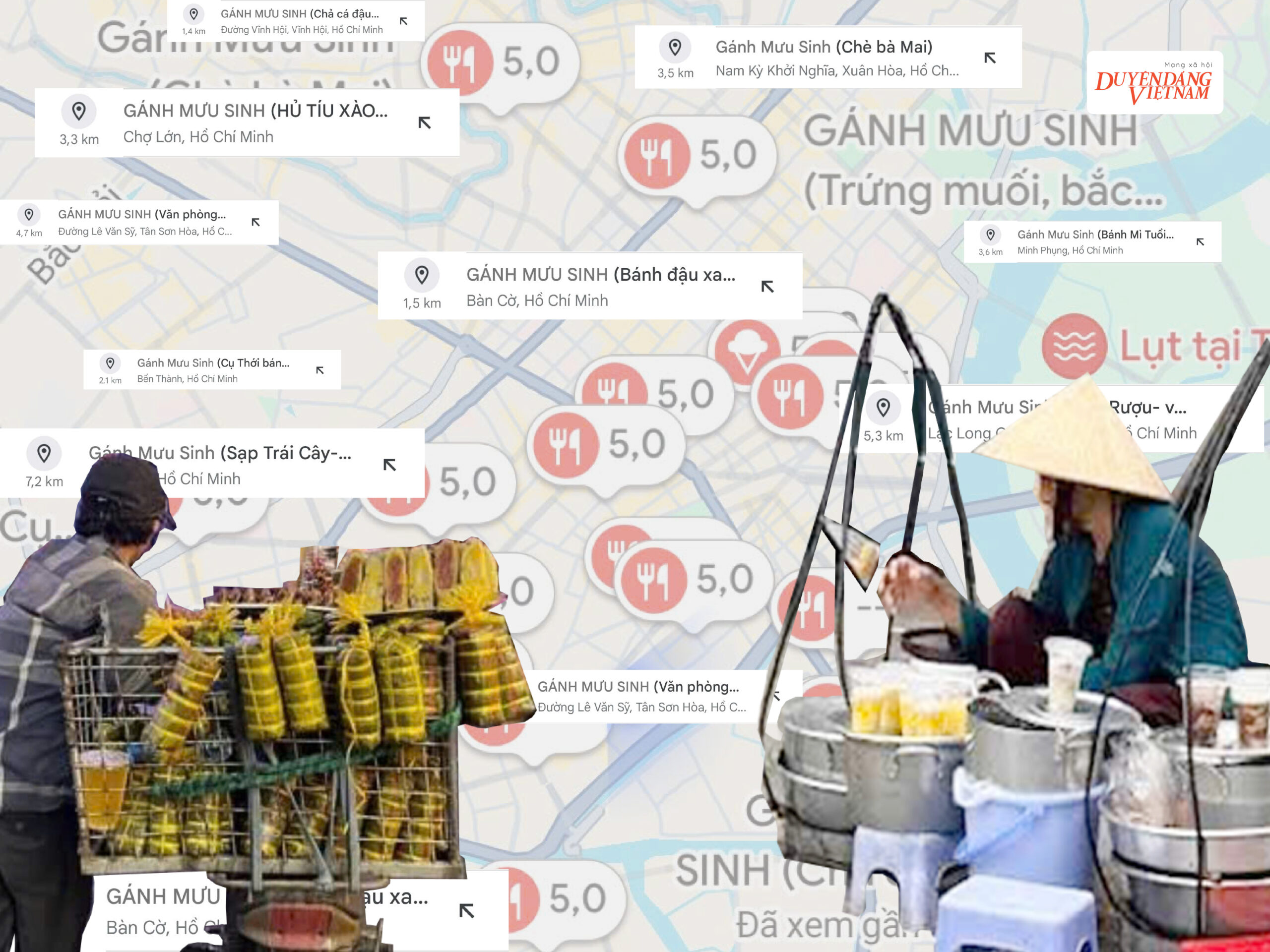 Trào lưu ‘Gánh Mưu Sinh’: Đưa những gánh hàng nhỏ lên bản đồ số